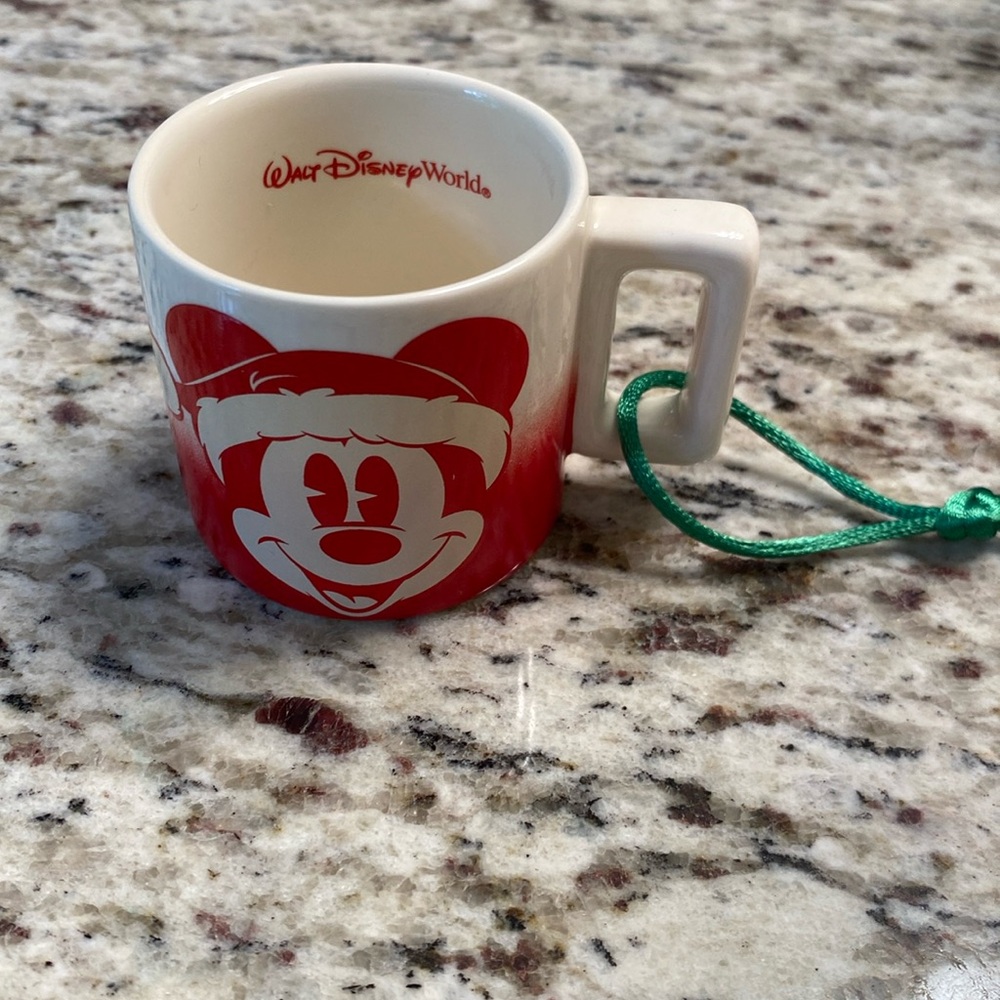 Disney Parks 2022 Happy Holidays Christmas Mickey Mouse Ornament Mug Starbucks